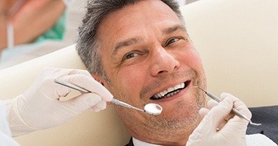 Man at dentist in Grafton