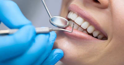 woman in dental chair