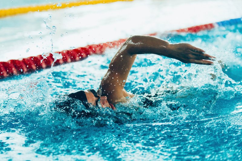 picture of someone swimming